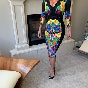 Just Cavalli by Roberto Cavalli floral dress sz 38